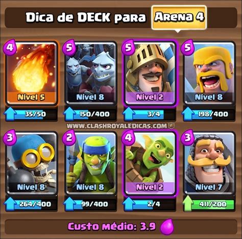 Best decks in Clash Royale for Arena 4.